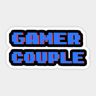Gamer Couple - Blue/Red Sticker